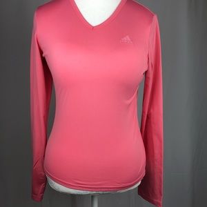 Adidas Pink Long Sleeve Shirt Size: S
